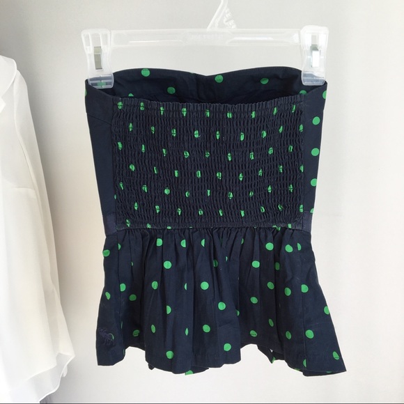 Abercrombie and Fitch Navy Polka Dot Tube Top - Picture 2 of 6